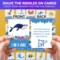 70 Pcs Search and Find Riddle Puzzles with Cards for Kids | Ocean